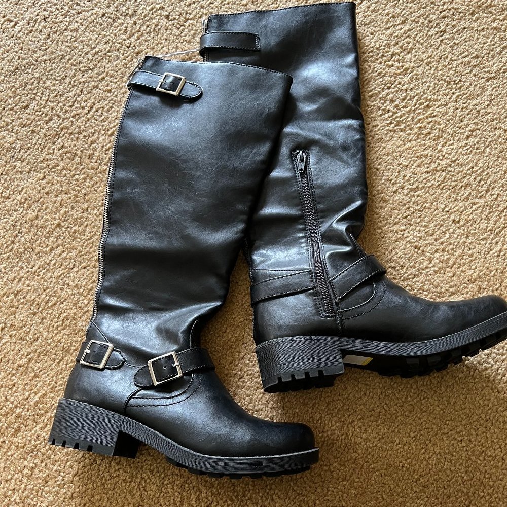 Women's Knee High Black Riding Boots from Target, Size 7
